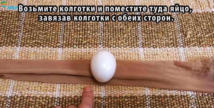 Slik koker du et egg med eggeplommen vendt ut