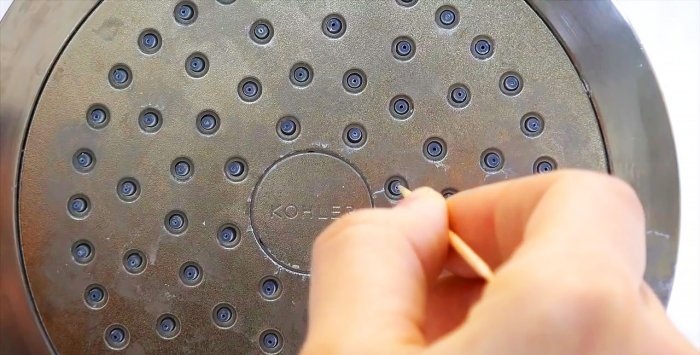 How to quickly and easily clean a shower head yourself