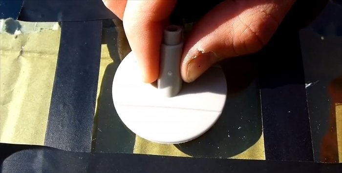 Simple repair of a chip on a car windshield