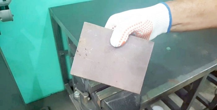 Máquina manual caseira para dobrar elos de corrente