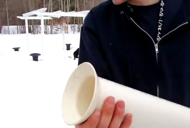 Kako napraviti rub lijevka na kraju PVC cijevi