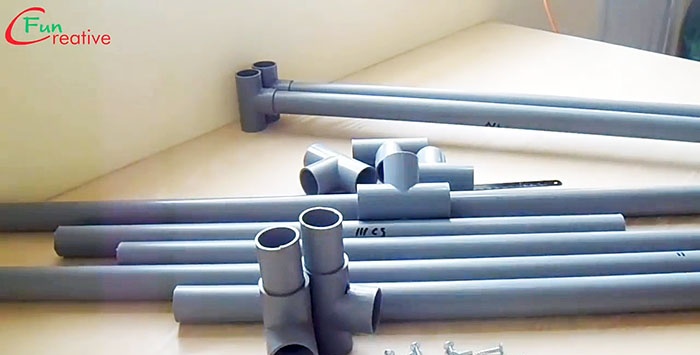 Cómo hacer rápidamente un escritorio con tubos de PVC.