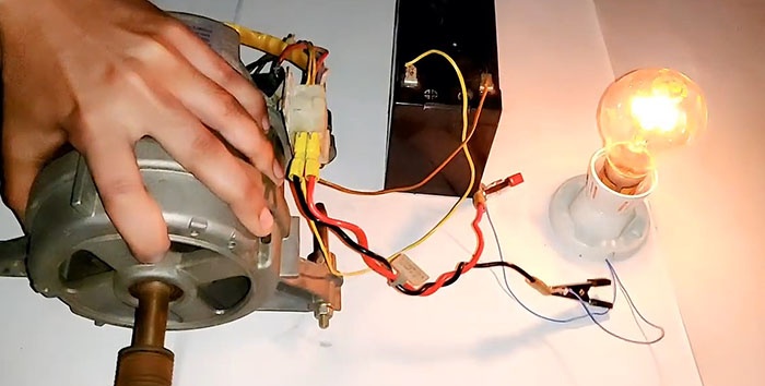 Jak přeměnit motor pračky na generátor 220 V