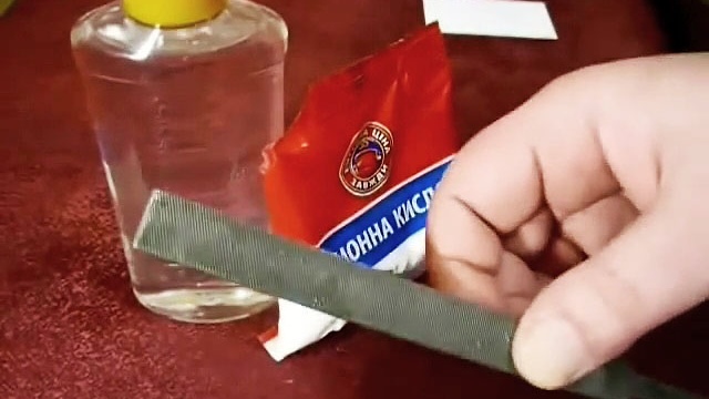 How to easily sharpen a file using citric acid