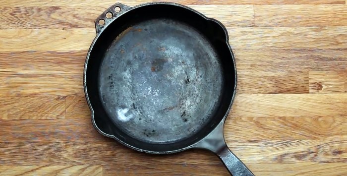 Paglilinis at pag-aalaga ng cast iron frying pan