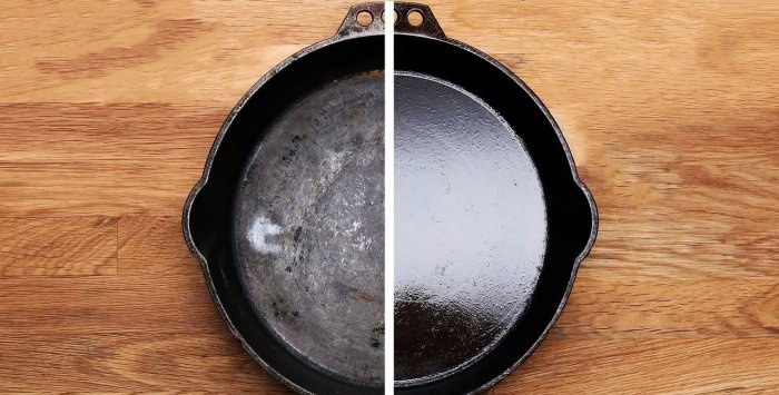 Paglilinis at pag-aalaga ng cast iron frying pan