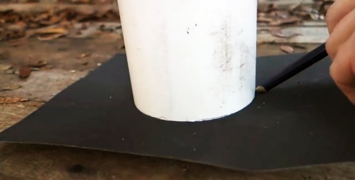 DIY beton roket sobası