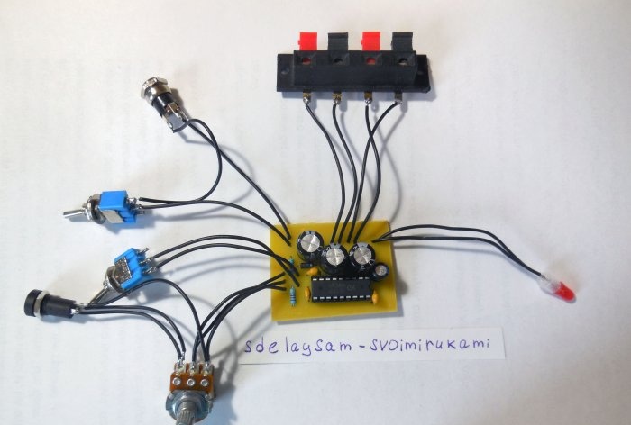 Amplificatore portatile con modalità mono su TDA1517