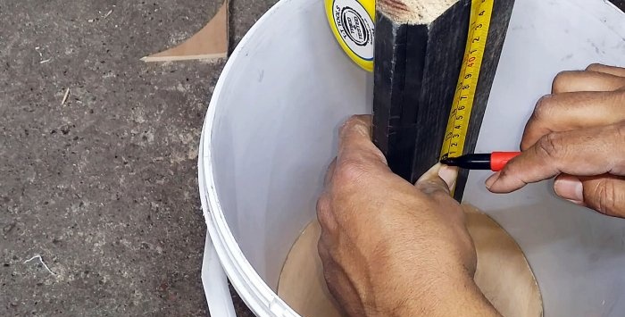 Carretel de balde de plástico conveniente para armazenar mangueira de jardim