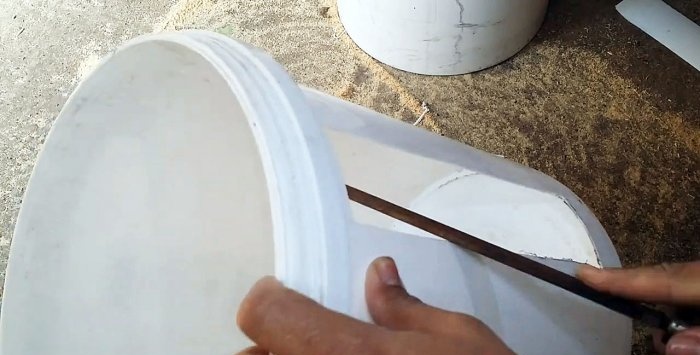 Enrouleur de seau en plastique pratique pour ranger le tuyau d'arrosage