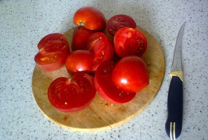 Método para congelar tomates