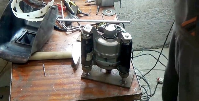 Napakahusay na hand-held milling cutter mula sa isang washing machine engine