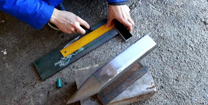 How to make an anvil from an old piece of rail