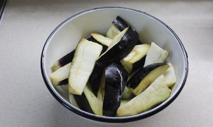 Chinese gebakken aubergine