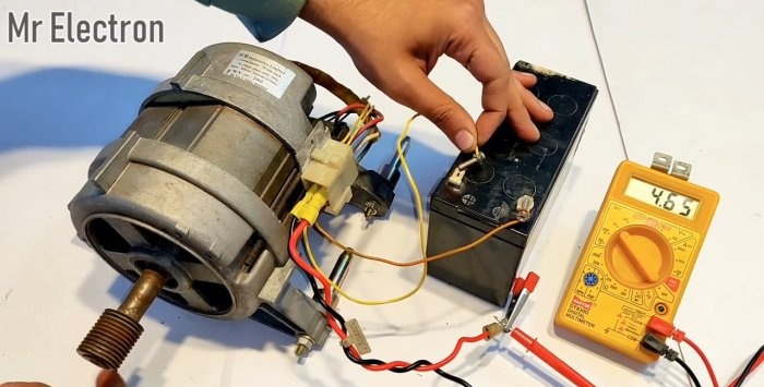 Hoe u van een wasmachinemotor een 220 V-generator kunt maken