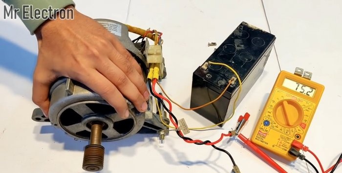 Hoe u van een wasmachinemotor een 220 V-generator kunt maken