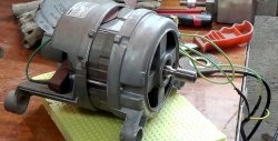 Powerful cutter from a washing machine engine