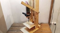 Drill stand two in one: drilling and grinding machine