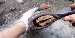 How to restore an ax handle using hot glue