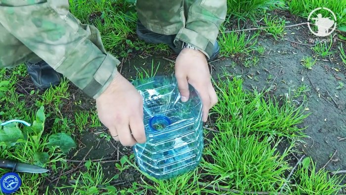 Como pescar com garrafa plástica