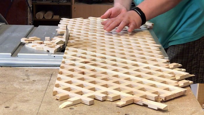 Comment réaliser un treillis décoratif en bois sur une scie circulaire