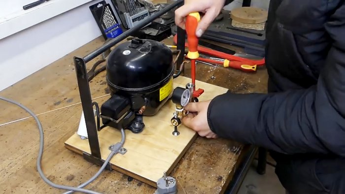 Hogyan alakítsuk át a hűtőkompresszort vákuumszivattyúvá