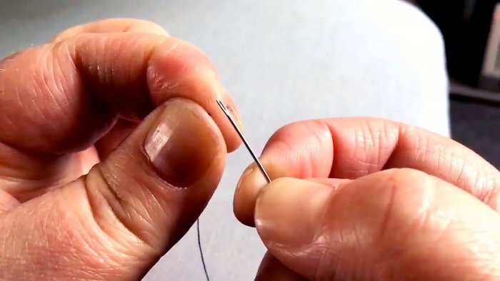 Hur man trär en nål utan att väta verktygen och onödig byråkrati