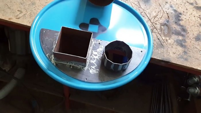 كيفية صنع فرن تحميل علوي من خزان معدني