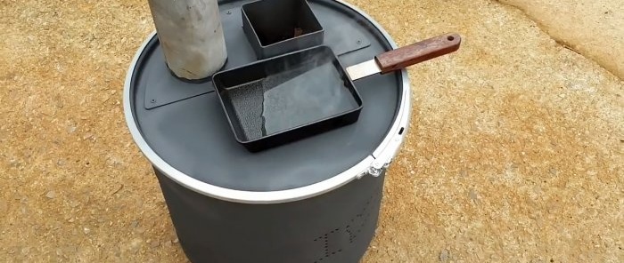 Kako napraviti pećnicu s gornjim punjenjem od metalnog spremnika