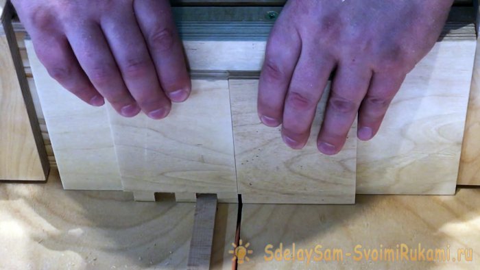 Cross-cut tenoning carriage para sa box joints