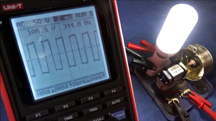 Mechanische omzetter van een magnetronmotor