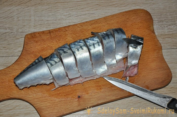 Lightly salted mackerel at home