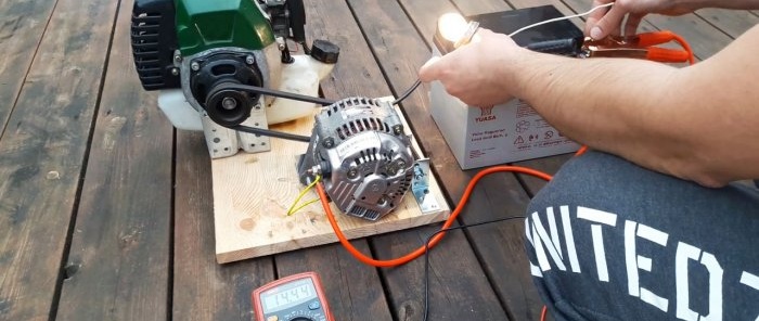Egy egyszerű, barkácsolt benzines generátor elérhető alkatrészekből