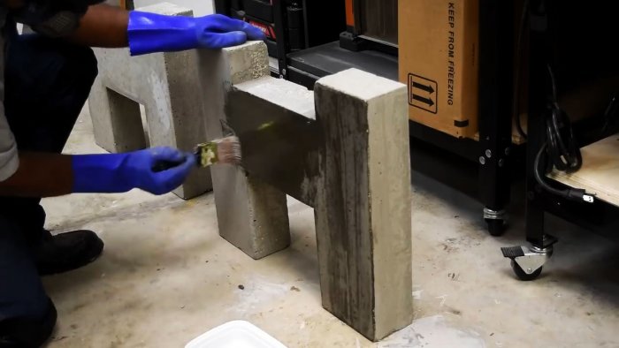 איך להכין ספסל חיצוני מבטון ועץ