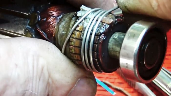 Restauracija komutatorskih ploča armature elektromotora vlastitim rukama