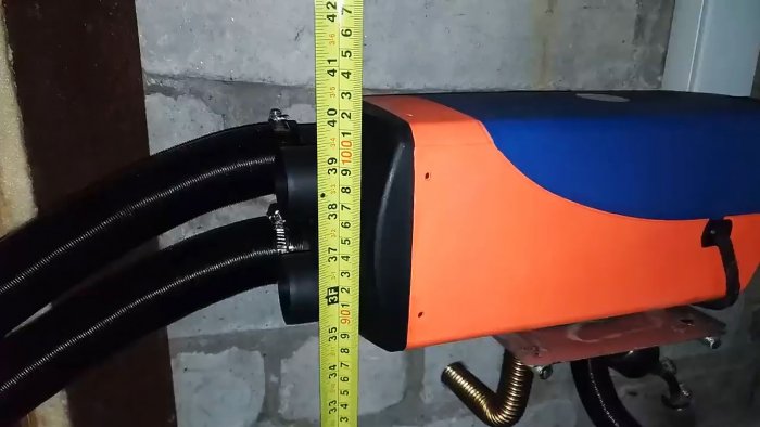 Autonomous heater para sa garahe