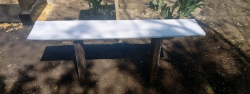 How to make a wooden-plastic bench at almost no cost