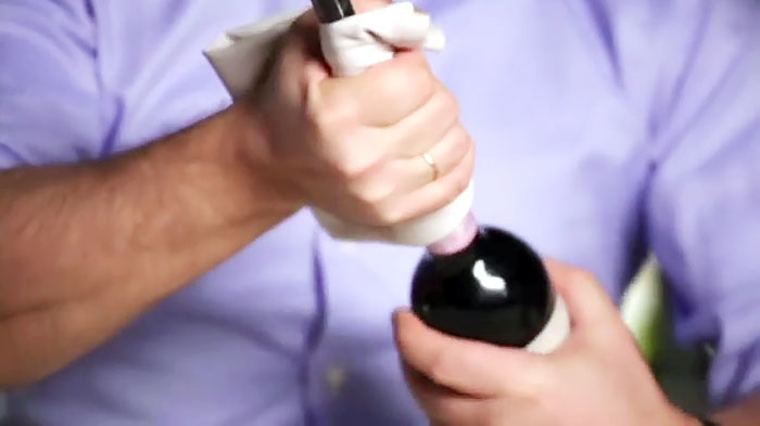 How to open a bottle of wine without a corkscrew