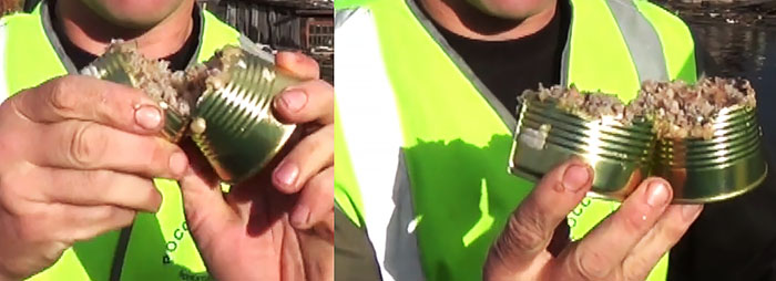 How to open a tin can with bare hands