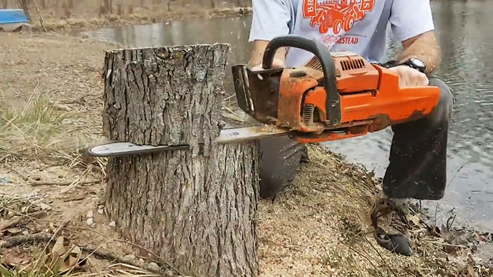 Hoe u goedkoop en effectief een boomstronk verwijdert