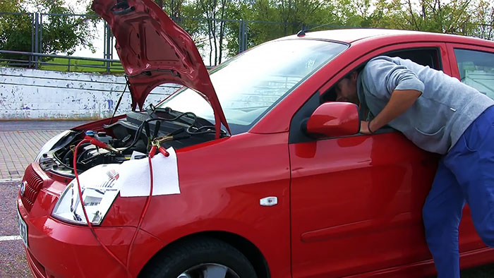 How to start a car with a dead battery using a screwdriver
