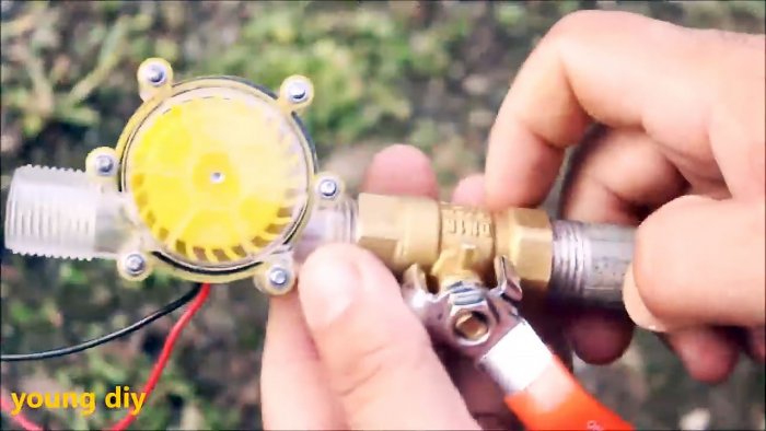Do-it-yourself free energy from the stream Mini hydroelectric power station