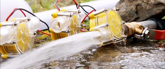 Do-it-yourself free energy from the stream Mini hydroelectric power station