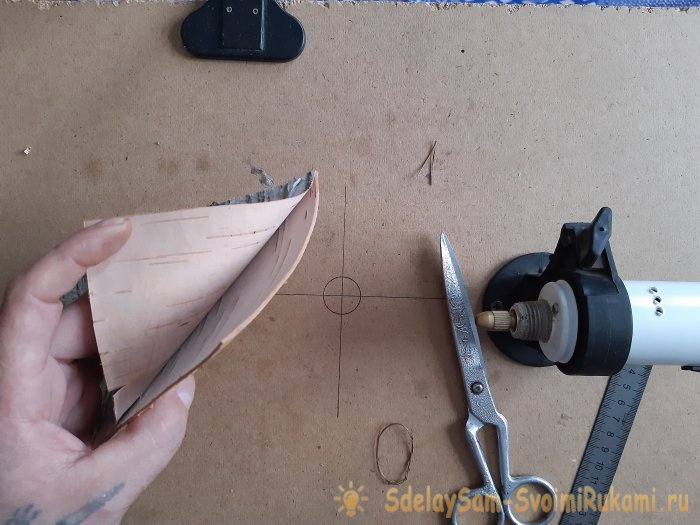 Sarung telefon kulit kayu birch DIY