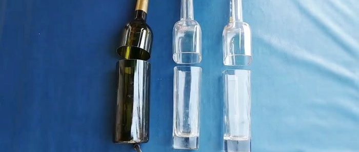 Como fazer copos com garrafas de vidro