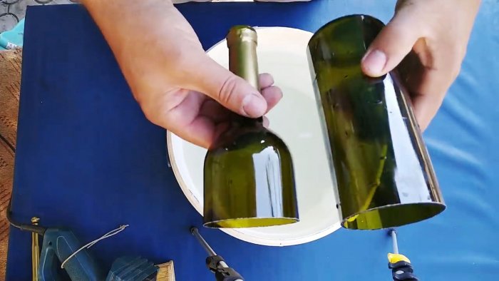 Како направити чаше од стаклених боца