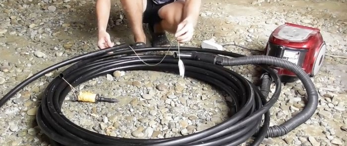Jak rychle a snadno protáhnout kabel PVC trubkou nebo zvlněním