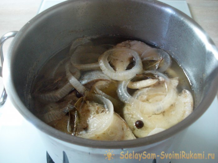 Bevroren makreelsnack in 5 minuten