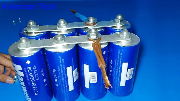 Electric arc welding from super capacitors