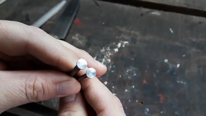 How to make rivets from nails